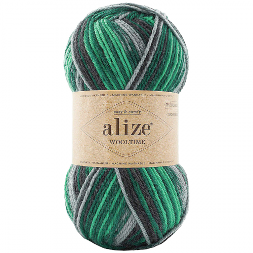 Пряжа ALIZE 'Wooltime' 100гр. 200м. (75% SW шерсть, 25% полиамид) (11012 секционный) Alize
