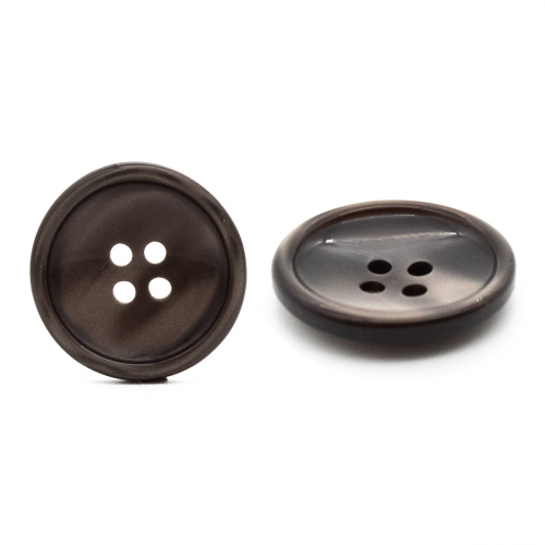 CB P9-22 Пуговица 32L (20мм) 4 прокола, пластик (02-Brown (коричневый)) АЙРИС