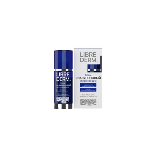 Librederm - Крем увлажняющий для лица, шеи и области декольте с гиалуроновой кислотой, 50 мл