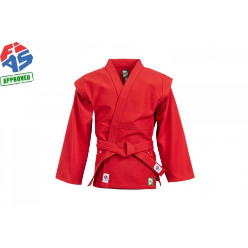 Куртка для самбо Master FIAS approved (лицензия FIAS), красная
