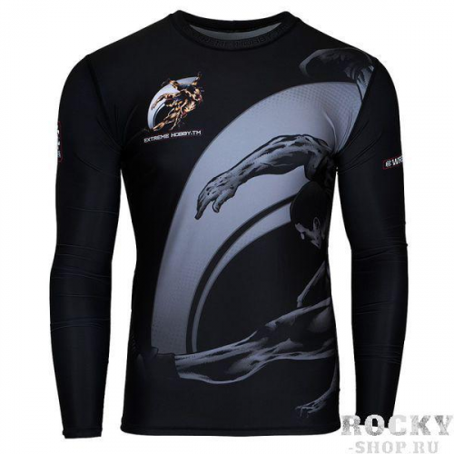 Мужской рашгард Extreme Wrestling black l/s