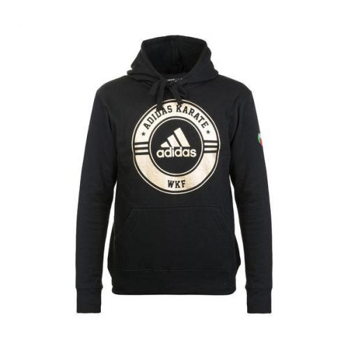 Толстовка с капюшоном (Худи) Combat Sport Hoody Karate WKF черно-золотая