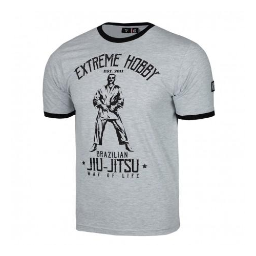 Футболка мужская BJJ grey melange