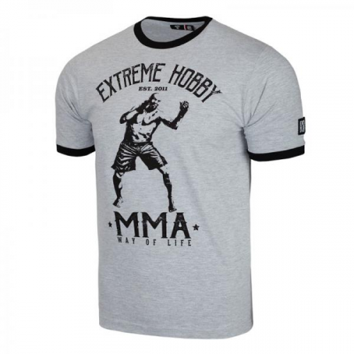 Футболка мужская MMA grey melange