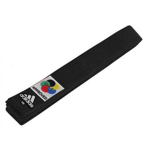 Пояс для карате Elite WKF Premium черный