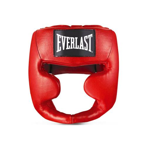 Шлем боксерский Martial Arts Leather Full, Красный