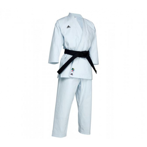 Кимоно для карате Shori Karate Uniform Kata WKF белое с черным логотипом