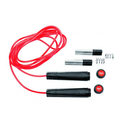 Скакалка с утяжелителями Adjustable Weighted (426гр., 335см), Красный