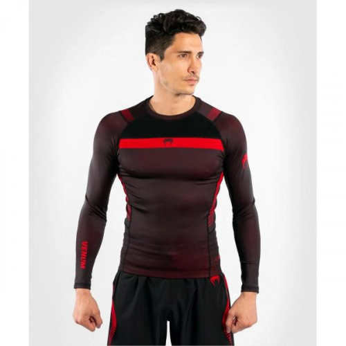 Мужской рашгард No Gi 3.0 L/S Black/Red