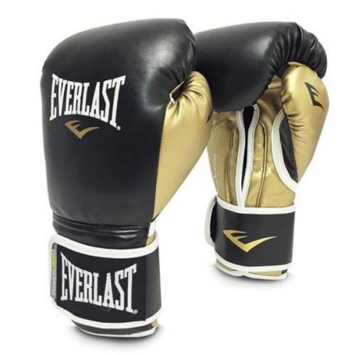 Перчатки тренировочные Powerlock Black/Gold, 14 oz