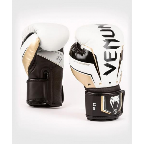 Боксерские перчатки Elite Evo White/Gold, 12 OZ