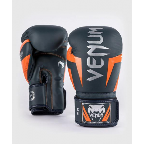 Перчатки боксерские Elite Navy/Silver/Orange, 16 унций