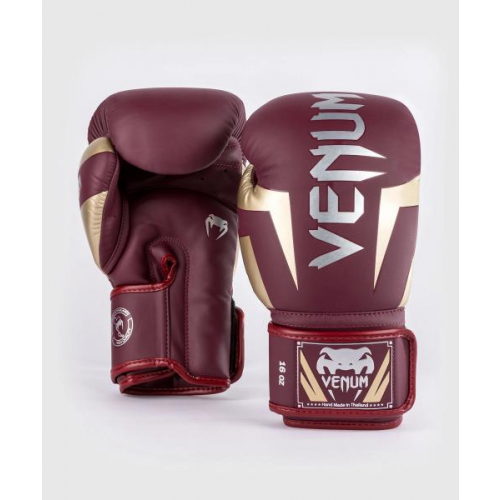 Перчатки боксерские Elite Burgundy/Gold, 12 унций