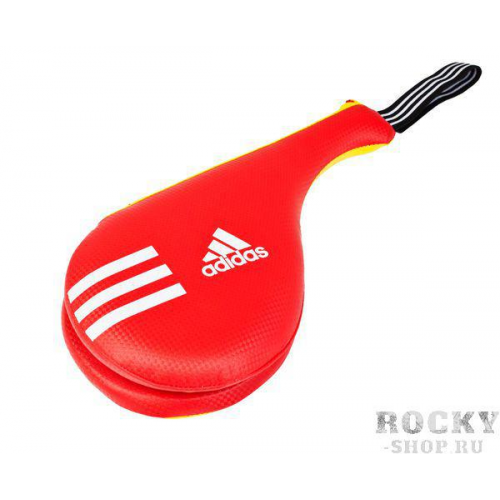 Ракетка для тхэквондо двойная Kids Double Target Mitt, желто-красная