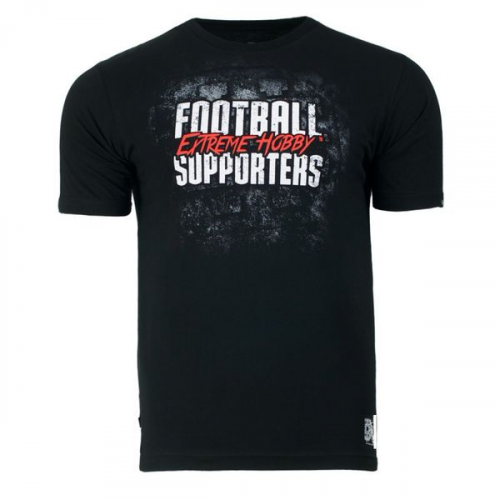 Футболка football supporters (черно/красный)