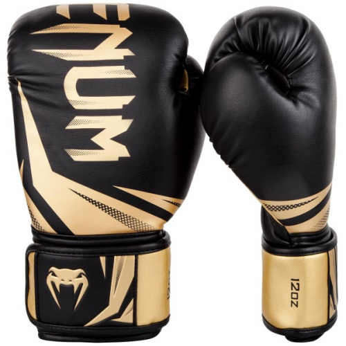 Перчатки боксерские Challenger 3.0 Black/Gold, 12 oz