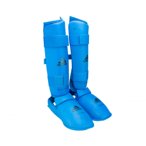 Защита голени и стопы WKF Shin & Removable Foot, синяя