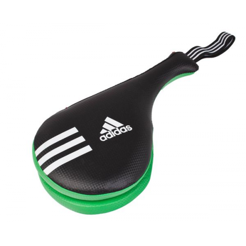 Ракетка для тхэквондо двойная Kids Double Target Mitt, черно-зеленая