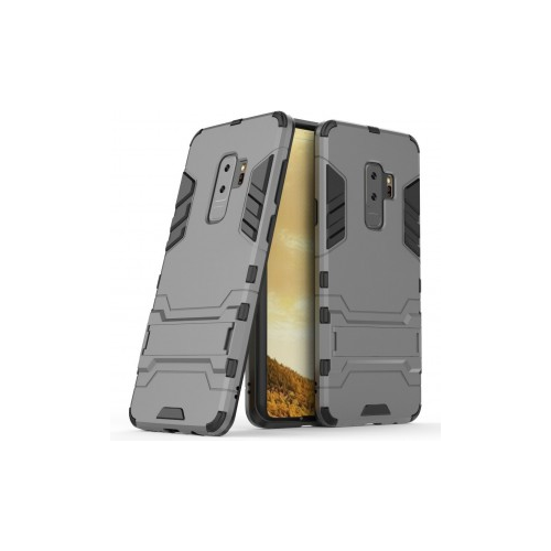 Epik Transformer | Противоударный чехол для Samsung Galaxy S9+ с мощной защитой корпуса (Металл / Gun Metal)