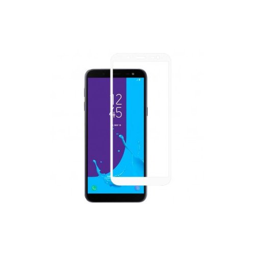 Epik 5D защитное стекло для Samsung J600F Galaxy J6 (2018) на весь экран (Белое)