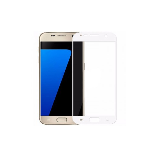 Epik Artis 2.5D | Цветное защитное стекло на весь экран для Samsung G930F Galaxy S7 на весь экран (Белый)