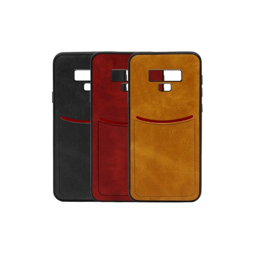 ILEVEL | Чехол с кожаным покрытием и с карманом-визитницей для Samsung Galaxy Note 9