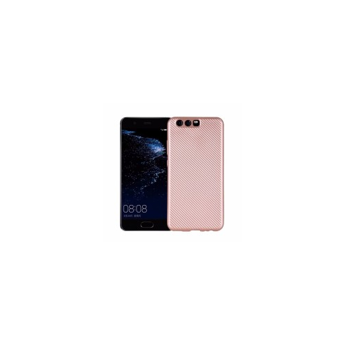Epik Матовый чехол для Huawei P10 Plus с текстурированной поверхностью под карбон (Rose Gold)