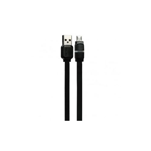 Remax RC-029 | Плоский дата кабель с разъемом MicroUSB (100 см) (Черный)