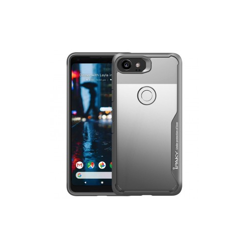 iPaky Luckcool | Чехол для Google Pixel 2 XL с цветными силиконовыми вставками (Серый)