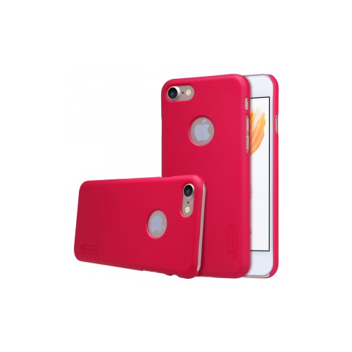 Nillkin Super Frosted Shield | Матовый чехол для Apple iPhone 7 / 8 (4.7") (+ пленка) (Красный)