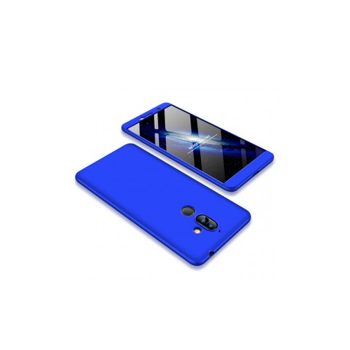 GKK LikGus 360° | Двухсторонний чехол для Nokia 7 plus с защитными вставками (Синий)
