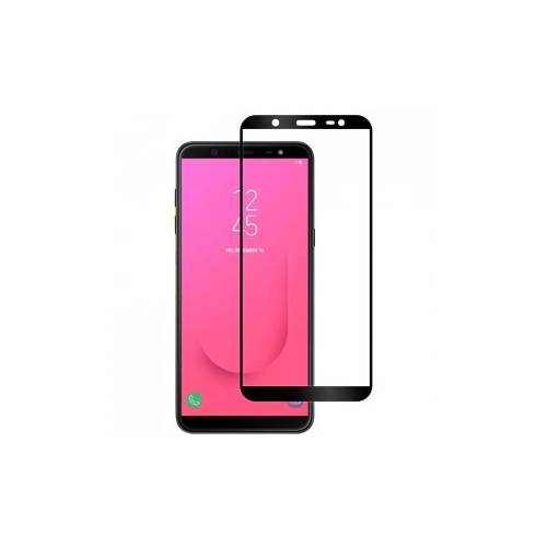Epik Artis 2.5D | Цветное защитное стекло на весь экран для Samsung Galaxy J8 (2018) на весь экран (Черное)