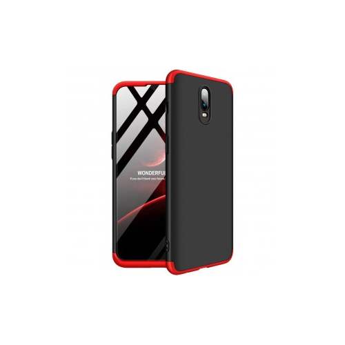 GKK LikGus 360° | Двухсторонний чехол для OnePlus 6T с защитными вставками (Черный / Красный)
