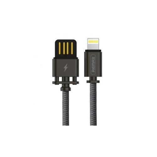 Remax Dominator RC-064i | Дата кабель с функцией быстрой зарядки в тканевой оплетке USB to Lightning (100см) (Черный)