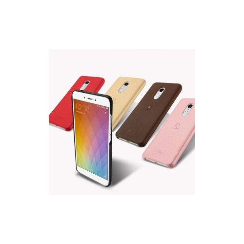 Epik Тонкий чехол-накладка Lenuo из экокожи с защитными бортиками для Xiaomi Redmi Note 4 (MTK)