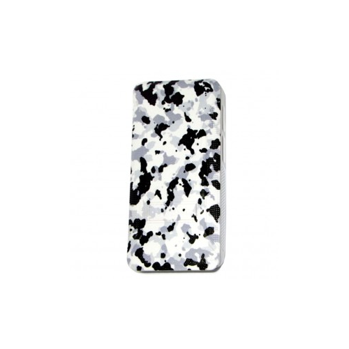 Epik Jidanke | Универсальный чехол-накладка с силиконовым бампером для смартфонов диагональю 4,3-4,7 дюймов (Черно-белый камуфляж)