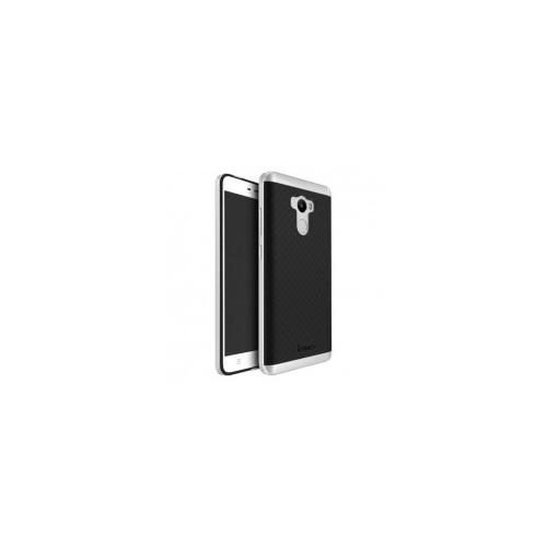 iPaky Hybrid | Противоударный чехол для Xiaomi Redmi 4 (Черный / Серебряный)