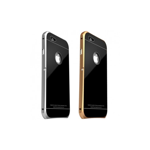 Luphie LUPHIE | Металлический бампер для Apple iPhone 6/6s 4.7" с глянцевой панелью и подставкой