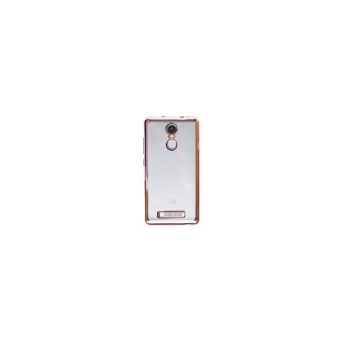 Epik Силиконовый чехол для Xiaomi Redmi Note 3 / Redmi Note 3 Pro с глянцевой окантовкой (Розовый)