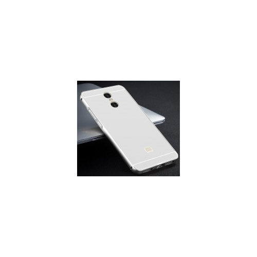 Epik Металлический бампер для Xiaomi Redmi Pro с акриловой вставкой (Серебряный)