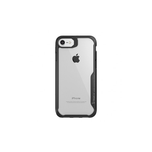 iPaky Luckcool | Чехол для Apple iPhone 8 (4.7") с цветными силиконовыми вставками (Черный)