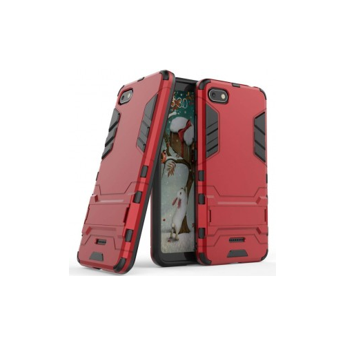 Epik Transformer | Противоударный чехол для Xiaomi Redmi 6A с мощной защитой корпуса (Красный / Dante Red)