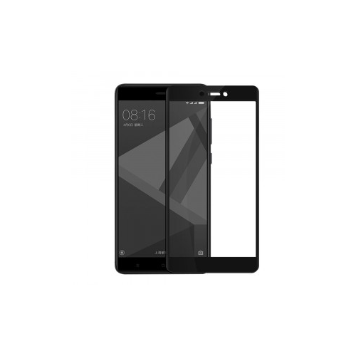 Epik Закаленное стекло Lenuo на весь экран с гибкими краями и защитой от отпечатков пальцев для Xiaomi Redmi 4X (Черный)