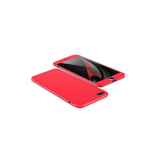 GKK LikGus 360° | Двухсторонний чехол для Apple iPhone 7 plus / 8 plus (5.5") с защитными вставками (Красный)
