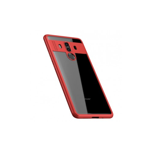 ROCK Rock Clarity | Прозрачный чехол для Huawei Mate 10 Pro с противоударным бампером (Красный / Red)
