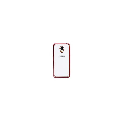 Epik Силиконовый чехол для Meizu M3 / M3 mini / M3s с глянцевой окантовкой (Розовый)