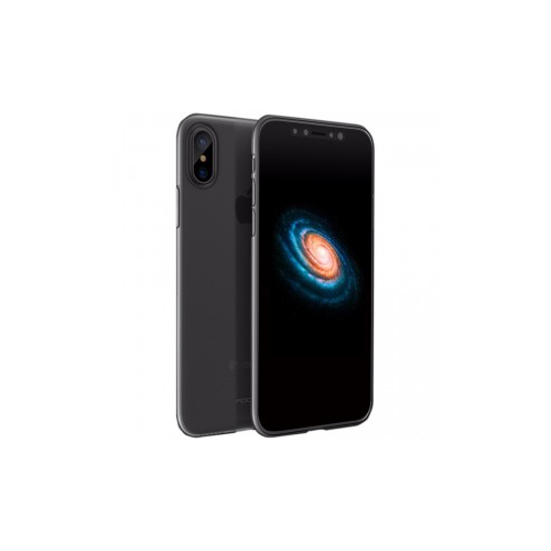 ROCK Naked Shell | Ультратонкий чехол для Apple iPhone X (5.8")/XS (5.8") (Черный / Transparent black)