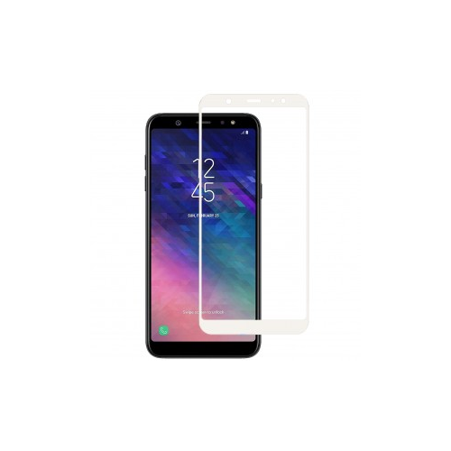 Epik Artis 2.5D | Цветное защитное стекло на весь экран для Samsung Galaxy A6 (2018) (Белый)