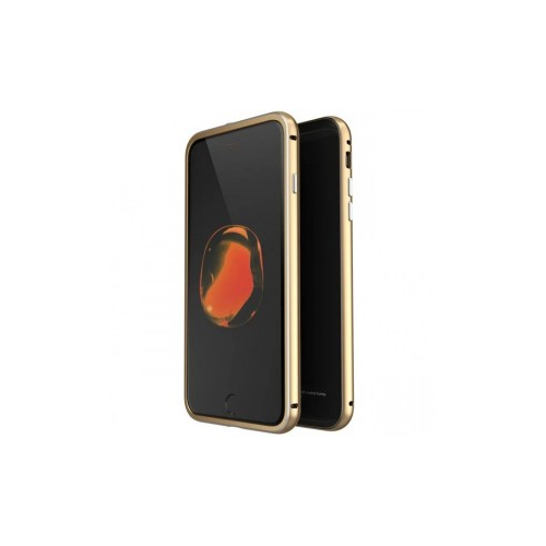 Luphie LUPHIE Metal Frame | Металлический бампер для Apple iPhone 7 / 8 (4.7") с глянцевой панелью (Золотой / Черный)