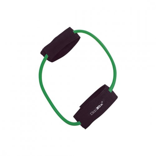 Амортизатор с манжетами слабого сопротивления ankle-tube Inex (зеленый) RamaYoga